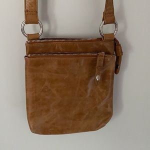 Hobo Tobacco leather cross body bag